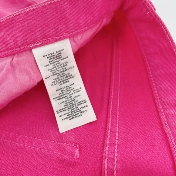 Current/Elliott The Boyfriend Cutoff Denim Shorts, Fandango Pink - Size 26 - Picture 10 of 13